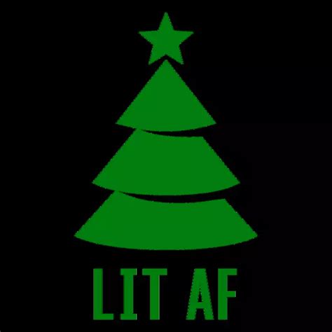 LIT AF LIT AS FUCK Funny Christmas T Shirt