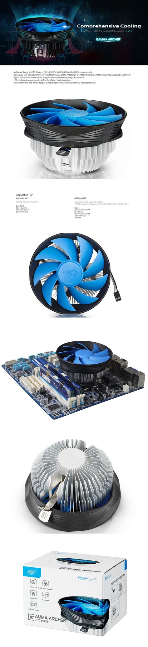 Deepcool Gamma Archer CPU Air Cooler – WP – Plugin Test