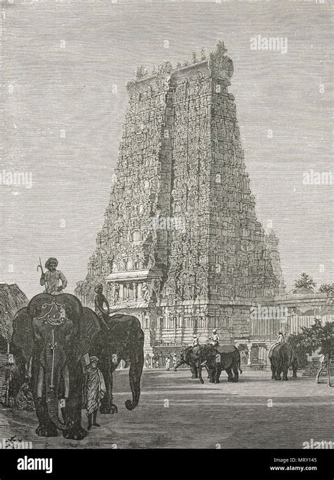 Gopuram Of Meenakshi Temple Madurai Tamil Nadu India Stock Photo Alamy