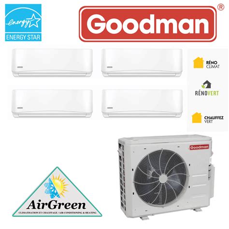 Quadzone Heat Pump Goodman 21 Seer Installation Montreal