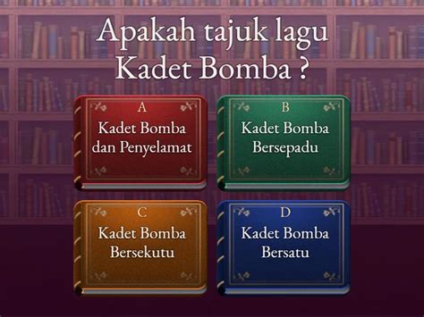 Kuiz Lagu Kadet Bomba Dan Penyelamat Test