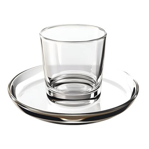 water glass  saucer isolated display  saucer transparent background
