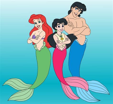 Ariel, Eric, and Melody #2 by EKJr on DeviantArt