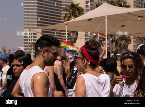 Tel Aviv Israel Th June Tel Aviv Gay Parade Coversation Credit Sophia Avnilov Alamy