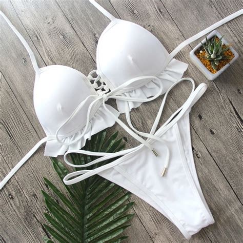 Swim Ivory Criss Cross Bikini Poshmark