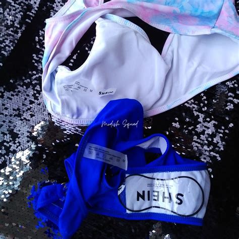 COD Lalamove Bnew SHEIN Bikini Pastel Colors Pink Blue Bikini SHEIN Swimsuit Blue Bikini Bottom