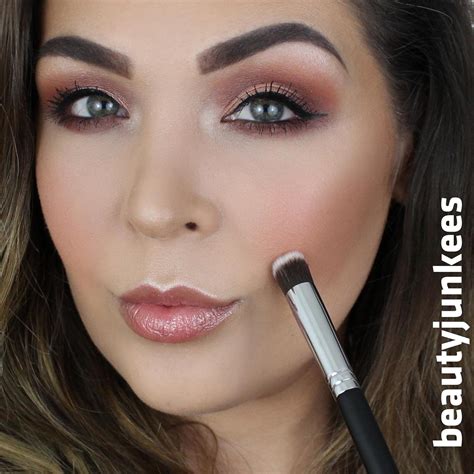 Mini Flat Top Under Eye Concealer Brush Flat Definer Eyebrow Brush