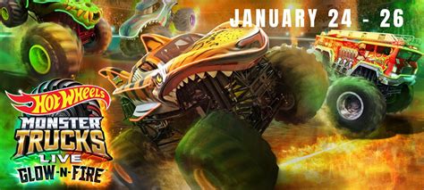 Hot Wheels Monster Trucks LIVE Glow N Fire Bucks County Parent