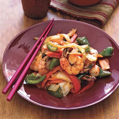 Spicy Shrimp and Vegetable Stir-Fry recipe | Epicurious.com