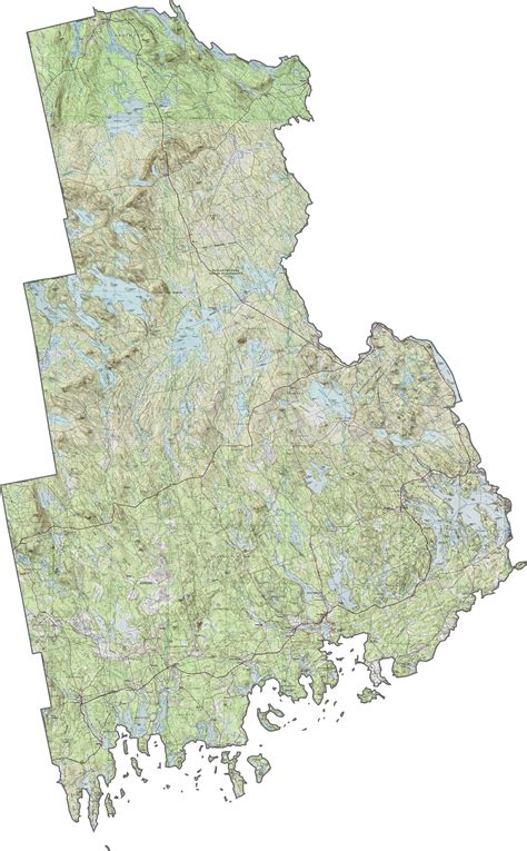 Washington County Map, Maine - US County Maps