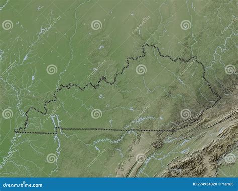 Kentucky United States Of America Wiki No Legend Stock Illustration