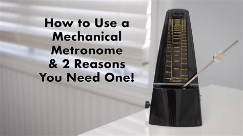 How To Use A Mechanical Metronome Featuring The Amazon Veteto