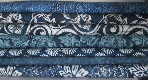 Navy Indigo Blue Batik Half Yard Fabric By Quiltsfabricandmore