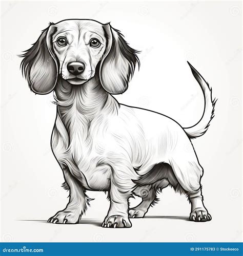dachshund drawing 1