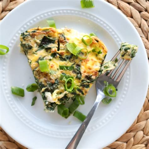 Spinach And Goat Cheese Frittata • Recipes • The Simple Salty Life