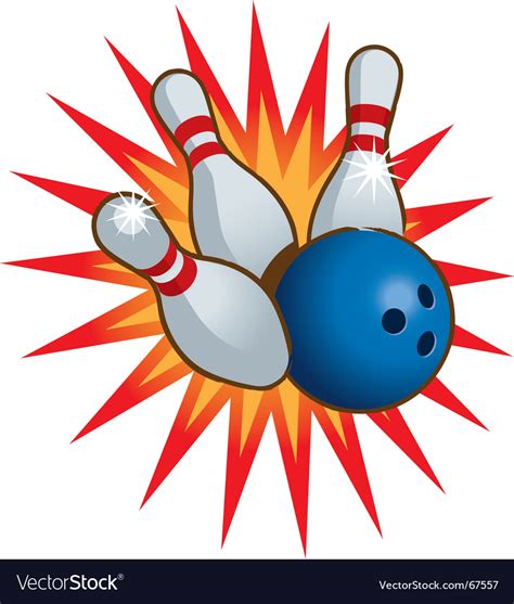 Bowling Royalty Free Vector Image Vectorstock