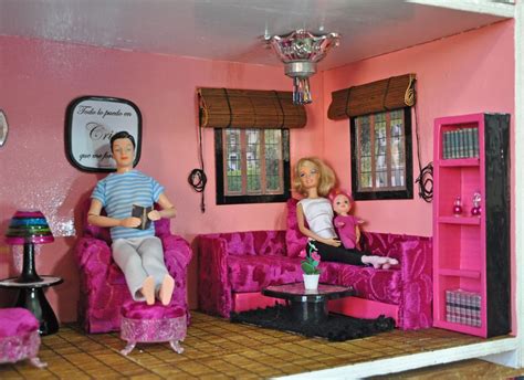 Barbie house living room. this couch was made from cardboard and the ...