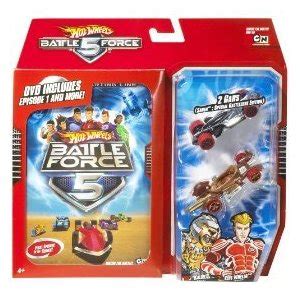 HOT WHEELS TRACK SET Hot Wheels Battle Force 5 Collector Gift Set With BONUS DVD
