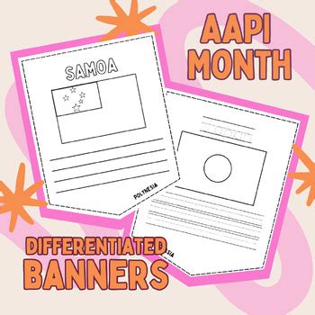 Asian American Pacific Islander Month DIFFERENTIATED Flag Banners