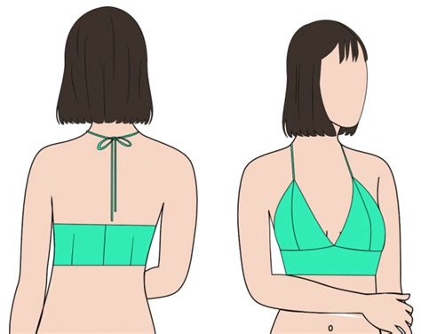 Vertical Cut Bikini Look Neck Strap Blouse Pdf Pattern
