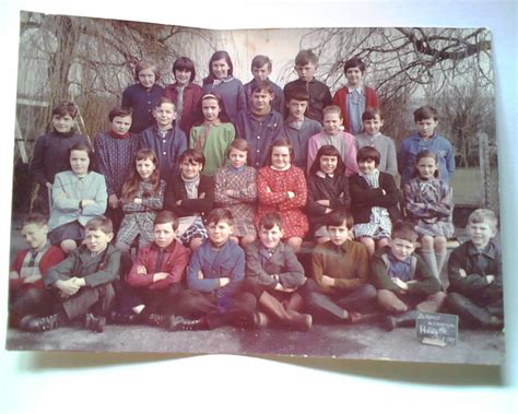 Photo De Classe Cm1 Cm2 De 1969 Ecole Primaire Copains Davant