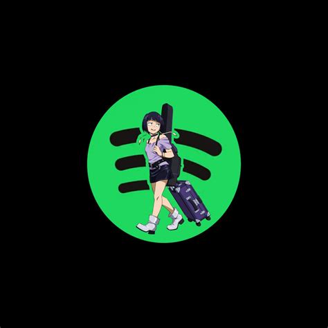 Spotify Anime Icon Icône Application Anime Icone