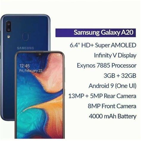 Spesifikasi Samsung Galaxy A20 Menjelajahi Kecanggihan Smartphone Andal