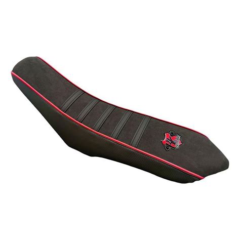 Housse de selle BKS Alcantara noir/rouge Rieju MRT/MRT Pro 09- - Pièces ...