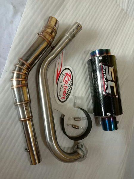 Jual Knalpot Racing Sc Project Carbon Full Sistem Buat Vixion R