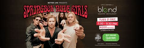 Book Tickets For Springbok Nude Girls Live In Knysna