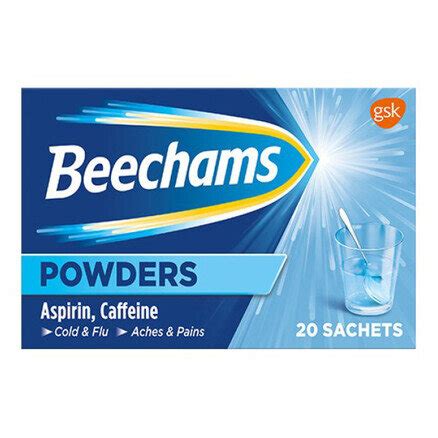 BEECHAMS Cold Flu Sachets Hot Blackcurrant Mg Mg Mg BEECHAMS Medicines Pharmacy