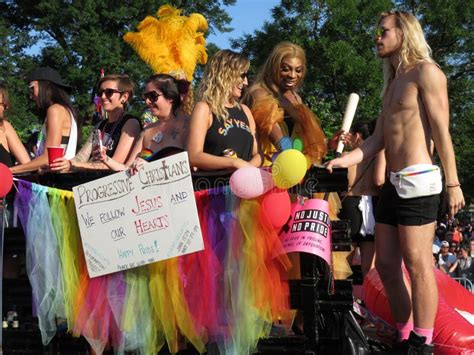 Gay Men On A Float In Gay And Lesbian Pride Parade Editorial Photo Image Of Vegas Homosexual
