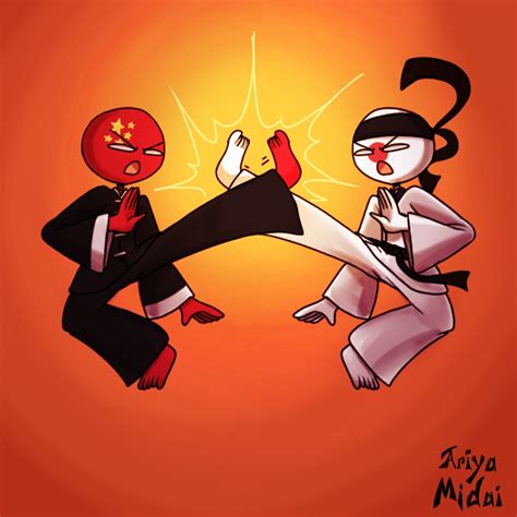Countryhumans China And Japan By Ariyamidai On Deviantart