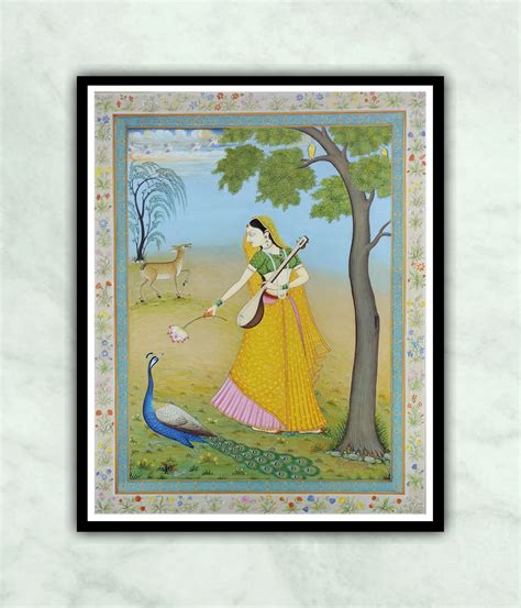 buy ragini kangra miniature painting hand painted indian art artshaili