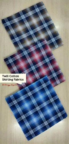 Checked Cotton Yarn Dyed Check Fabrics GSM 100 150 GSM At Rs 93 Meter