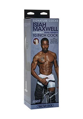 Doc Johnson Signature Series Isiah Maxwell 10 Inch Realistic ULTRASKYN Dildo With Removable