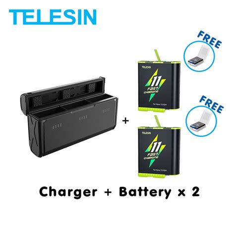 GoPro 11 10 9 Telesin Storage Charging Box New Fast Charging