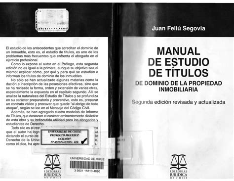 Manual De Estudio De Titulos Juan Feliu El Estudio De Los