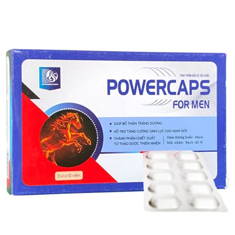 Powercaps For Men, Hỗ trợ tăng cường sinh lực cho nam giới!