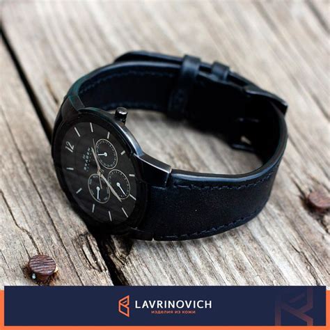 Кожаный ремешок на Часы