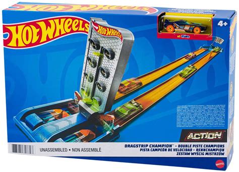 Hot Wheels Ultra Hots Dragstrip Champion Track Set Mattel Toys Toywiz