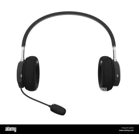 headset  microphone isolated stock photo alamy