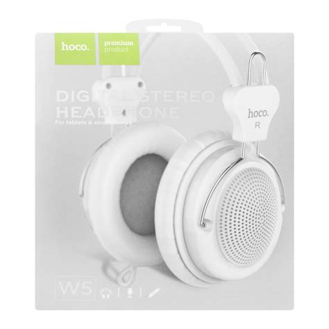 Buy Hoco W5 Digital Stereo Headphone, White Online at Special Price in ...