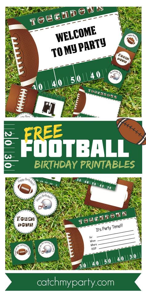Free Football Birthday Party Printables Artofit