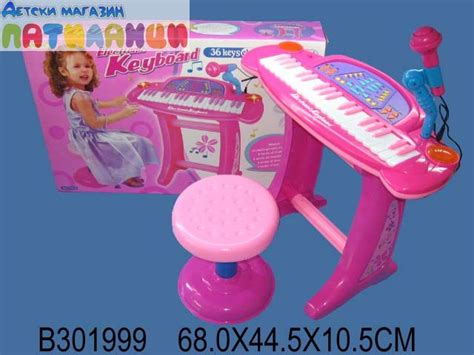 ДЕТСКИ ЕЛЕКТРОНЕН СИНТЕЗАТОР/ЙОНИКА С МИКРОФОН розова | ПАТИЛАНЦИ