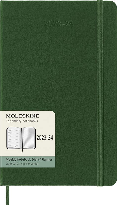 Amazon.com: Moleskine 2023-2024 Weekly Planner, 18M, Large, Myrtle ...