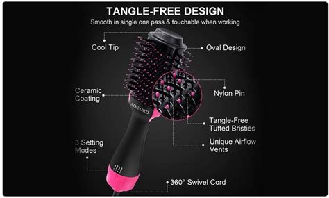 One Step Hair Dryer And Volumizer Hot Air Brush Groupon