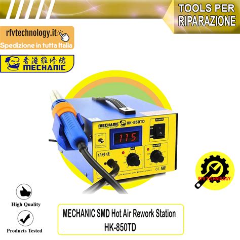 Mechanic Smd Hot Air Rework Station Hk Td Rfv Technology