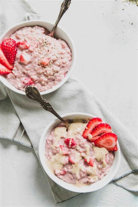 Strawberry Oatmeal Stovetop Strawberry Oats Recipe