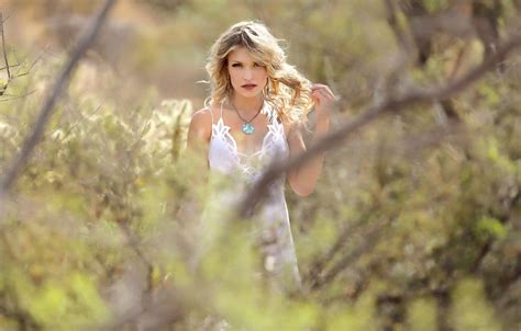 Wallpaper Cleavage Long Hair Hot Girl Desert Nature Bokeh Outside Plants For Mobile And